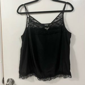 XL lingerie pajama black tank top Lily Star